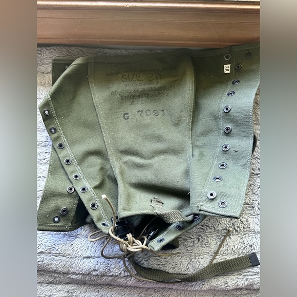US WW2 M1938 Leggings Dismounted Canvas Size 2R - Picture 2 of 4